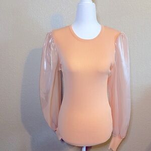 Entro Sweater w/ sheer sleeves